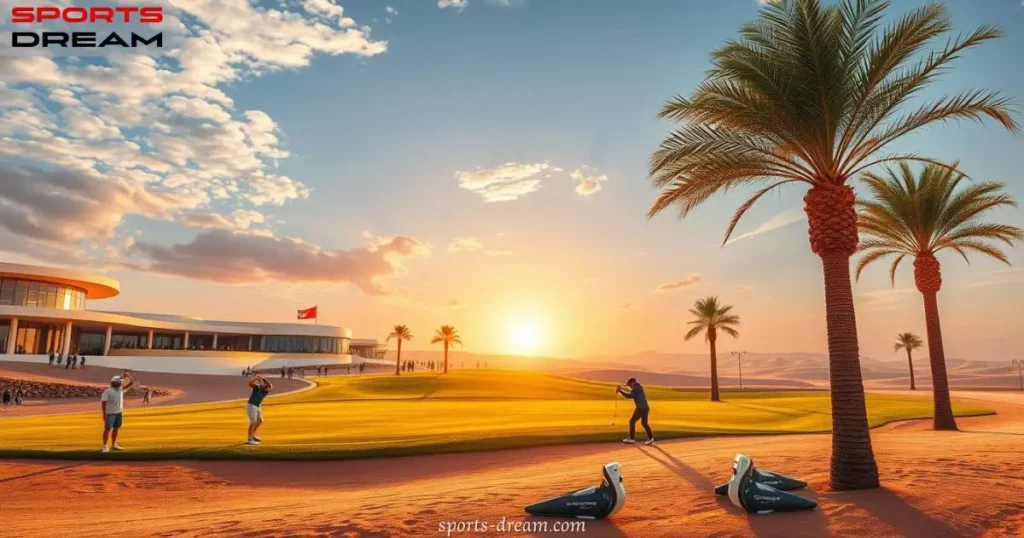 a group of people playing golf Sports Dream دور السعودية في LIV Golf